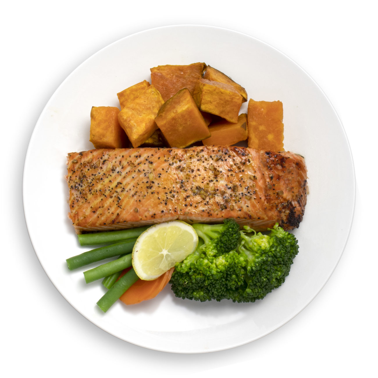 SALMON AND KUMARA WITH MIXED VEGITABLES Muscle Chow